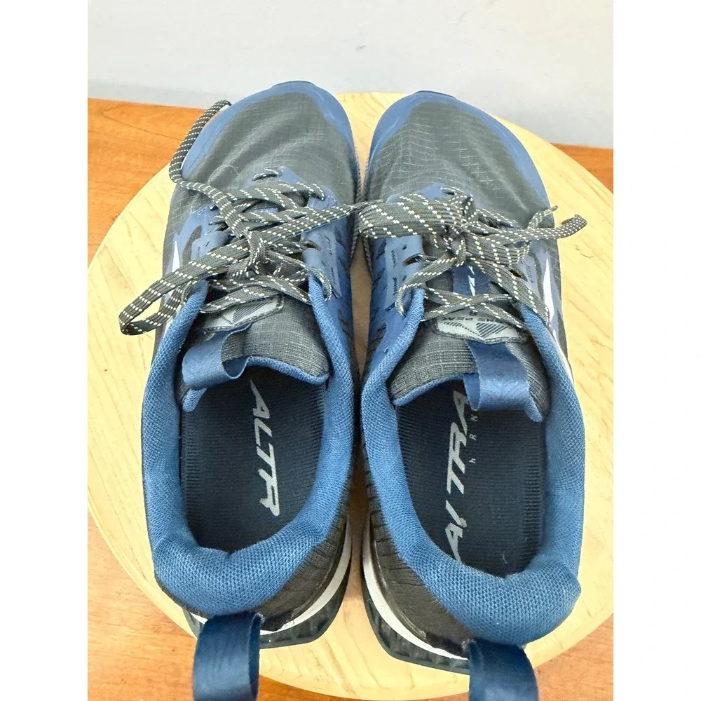 Altra Lone Peak 8 Trail Running Shoes Men Sz 10 Wide Navy Black Hiking Sneakers - Picture 6 of 7